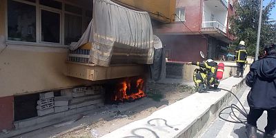 Kayseri’de Apartmanın Bodrum Katında Yangın Çıktı