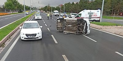 Takla Atan Araçtan Yara Almadan Çıktı