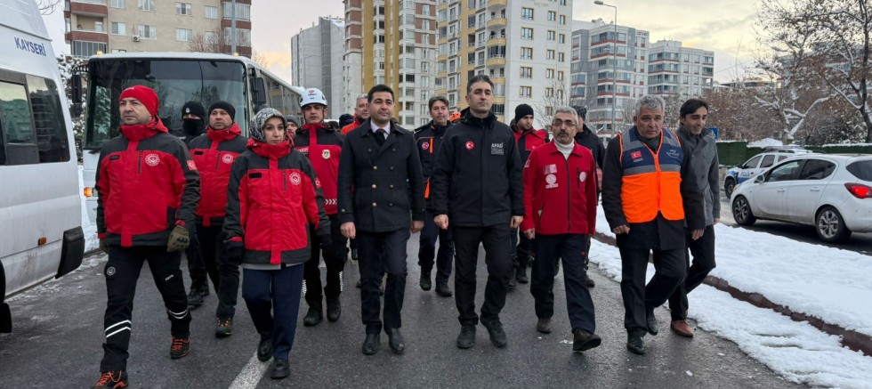 AFAD Kayseri İl Müdürlüğünden ‘Sessiz Yürüyüş’