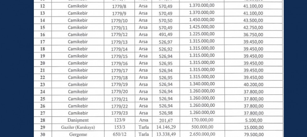 Bünyan Belediyesi 39 Taşınmazı İhale İle Satışa Çıkardı