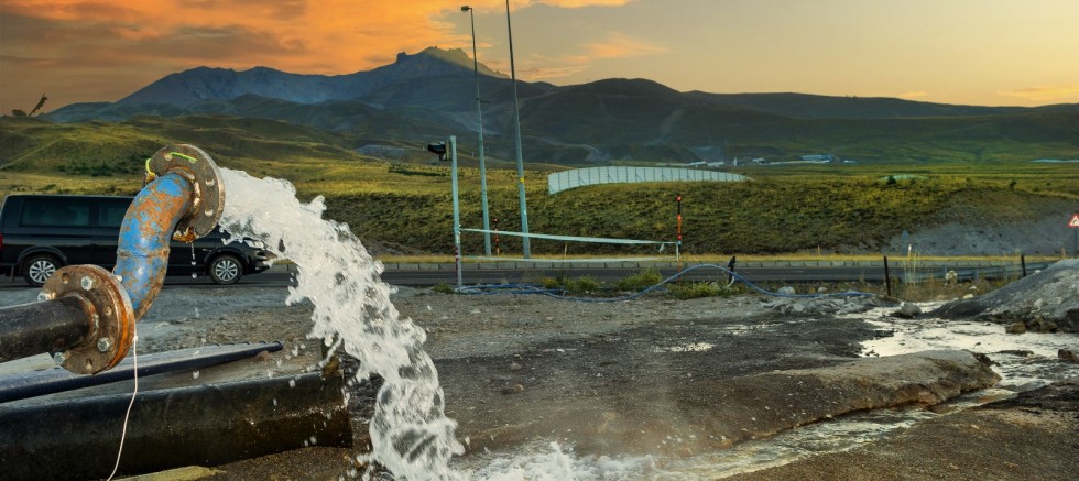 Erciyes’te 36 Derecelik Sıcak Suyun Vanasını Açıldı