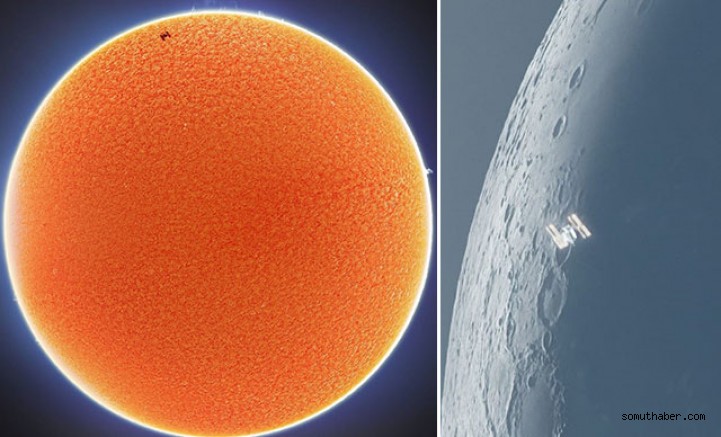 ISS’in Güneş ve Ay’ın Önünden Geçtiği Anlar Görüntülendi