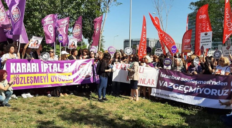 Kadınlar, İstanbul sözleşmesi için 4'üncü kez Danıştay'da