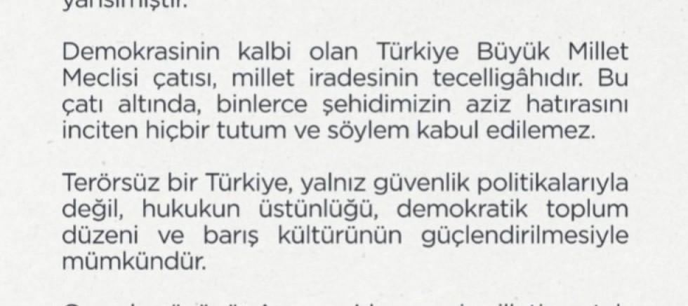 Kayseri Barosu: Binlerce Şehidimizin Aziz Hatırasını İnciten Hiçbir Tutum ve Söylem Kabul Edilemez