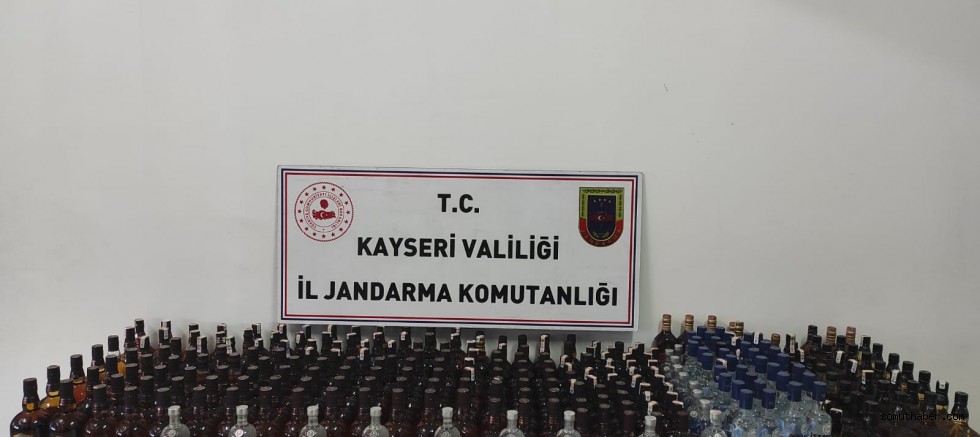 Kayseri'de Kaçak İçki Operasyonu: 1 Gözaltı