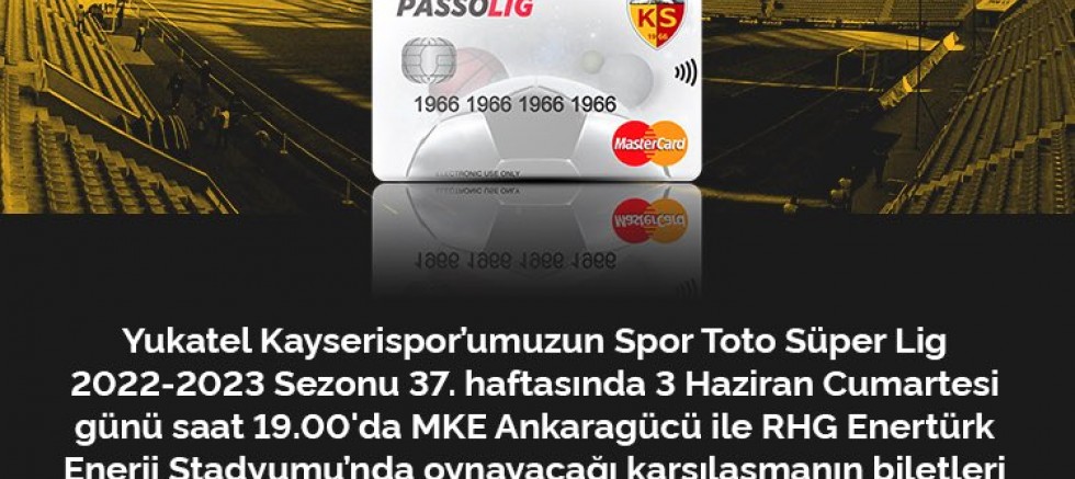 Kayserispor - Ankaragücü Maç Biletleri Satışa Çıktı
