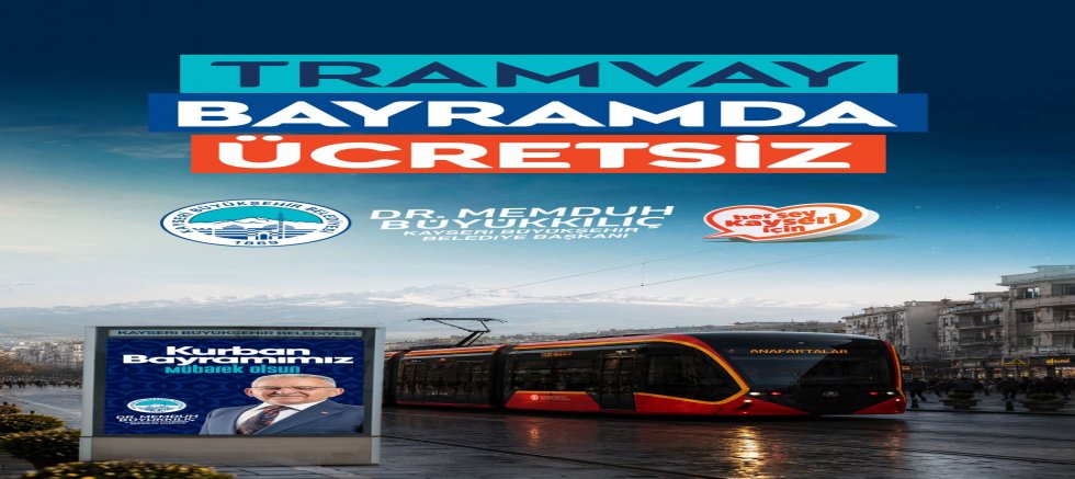 Bayram Boyunca Tramvaylar Ücretsiz