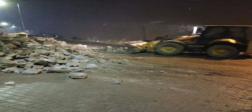 Bünyan’da Yağış Sonrası Heyelan Meydana Geldi