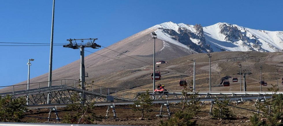 Erciyes’te Dağ Kızağında Test Sürüşleri Başladı