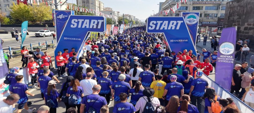 Kayseri’de 6. Uluslararası Yarı Maratonu Coşkusu
