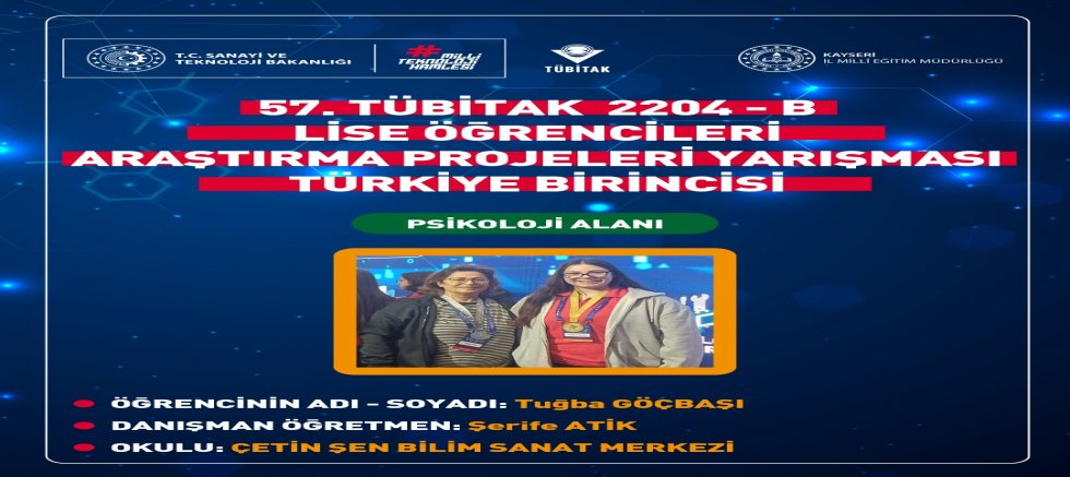 Kayseri’den Türkiye Birinciliği Gururu