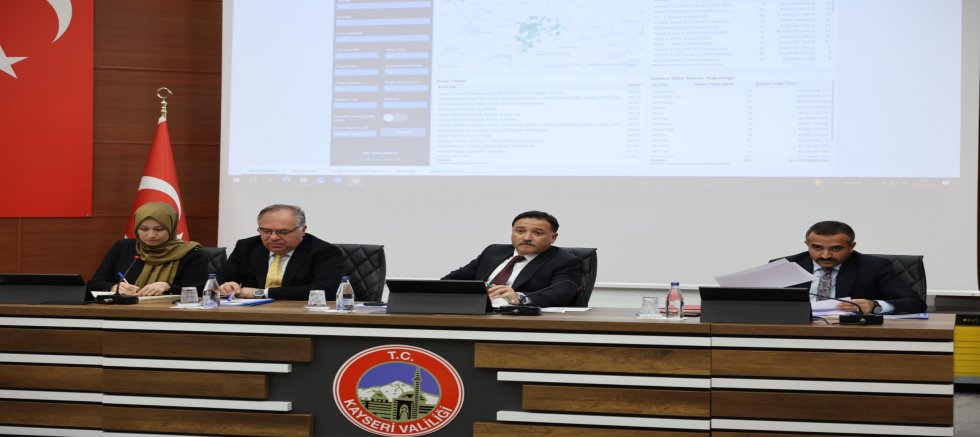 Kayseri Genelinde Devam Eden Yatırımlar Ele Alındı
