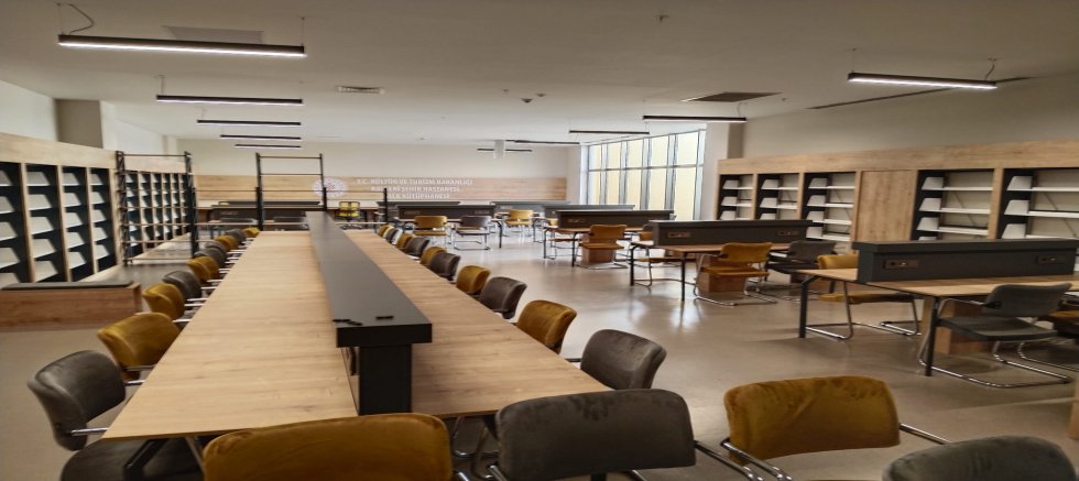 Kayseri Şehir Hastanesi’ne Kurulan Kütüphane Açılış İçin Gün Sayıyor