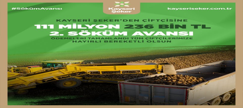 Kayseri Şeker’den Çiftçiye 2. Söküm Avansı: 111 Milyon Tl’yi Aşan Destek Üreticiyle Buluştu
