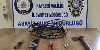 100 Bin TL Değerinde Kablo Çaldı, Tutuklandı