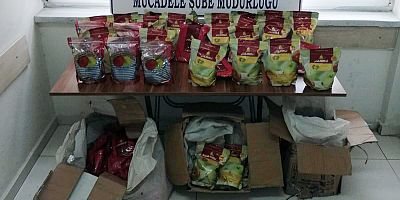 100 kilo kaçak nargile tütünü ele geçirildi