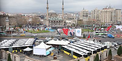 150 Kişi Kapasiteli 12 Adet Yeni Otobüs Kayseri'ye Kazandırıldı