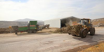 199 Ton Bitkisel Atık, Gübre Oluyor