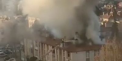 2 Katlı Binanın Çatısında Çıkan Yangın Kontrol Altına Alındı