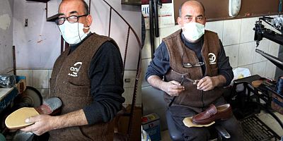 43 Yıldır Ayakkabı Tamirciliği Yapıyor