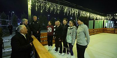 Açık Hava Buz Pisti Başlıyor: Açılışa Özel Bayram Sonuna Kadar Ücretsiz