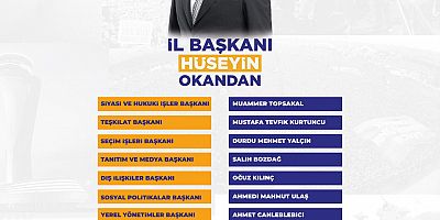 AK Parti’de A Takımı Belli Oldu