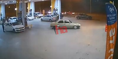 Akaryakıt İstasyonundaki Drift Paniğe Neden Oldu