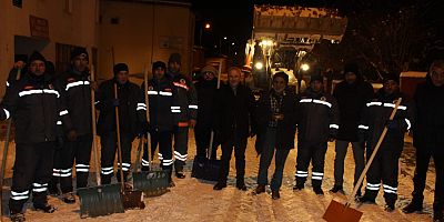 Akkışla'da Kar Mesaisi