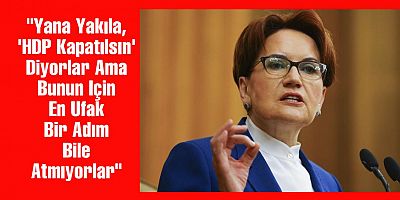 Akşener: “Kredileri Öteleme Adımı Doğru Ama Yetersiz”