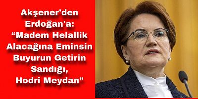 Akşener: “Siyasetçi Milletiyle Sandıkta Helalleşir”
