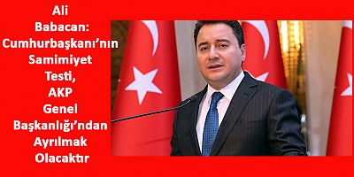 Ali Babacan Gündemi Değerlendirdi