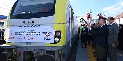 Ankara - Kayseri Demir Yolu 'Elektrikli' Olarak İşletmeye Açıldı