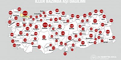 Aşı Haritası Erişime Açıldı