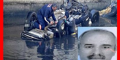 Atık Su Kanalına Düşen Aracın Sürücüsü Hayatını Kaybetti!