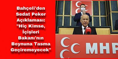 Bahçeli'den Soylu'ya Destek