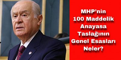 Bahçeli, Partisinin 100 Maddelik Anayasa Taslağını Tanıttı