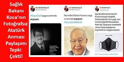 Bakan Fahrettin Koca'nın Atatürk Paylaşımı Tepki Gördü