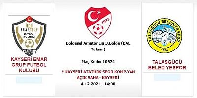 Emar Grup FK ve Talasgücü Belediyespor