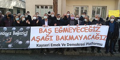 Baş Eğmiyoruz, Aşağı Bakmıyoruz, Boğaziçi Direnişinin Yanındayız!