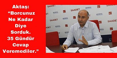 Başkan Aktaş, Melikgazi Belediyesi'nin Borçlarını Sordu, Cevap Alamadı
