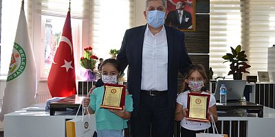 Başkan Altun, Zeynep ve Esila'yı Misafir Etti