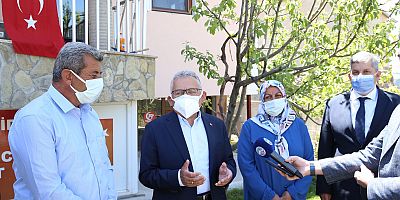 Başkan Büyükkılıç Bünyan’da Şehit Cennet Yiğit’in Ailesiyle Bayramlaştı