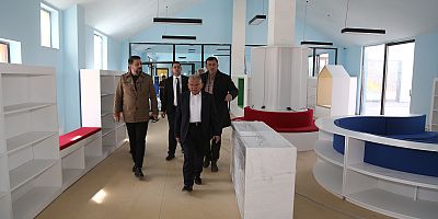 Başkan Büyükkılıç, Çocuk Kütüphanesi ve Müzik Okulu Projesi'ni İnceledi