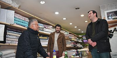 Başkan Büyükkılıç Esnafı Ziyaret Etti