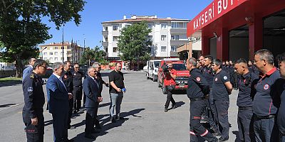 Başkan Büyükkılıç Kahraman İtfaiye Erlerini Karşıladı