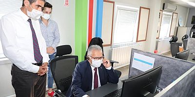 Başkan Büyükkılıç, KASKİ 185 Çağrı Merkezi’nde Talepleri Dinledi