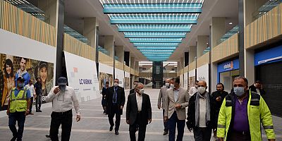 Başkan Büyükkılıç, Kumsmall AVM'de inceleme yaptı