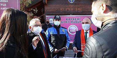 Başkan Büyükkılıç’tan Kadına Şiddete Karşı Maskeli Destek; Sıfır Tolerans