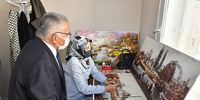 Başkan Büyükkılıç’tan Sanat ve Mesleki Eğitim Kursları’na Ziyaret