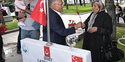 Başkan Büyükkılıç’tan Şehitliğe Arife ve Bayram Ziyareti